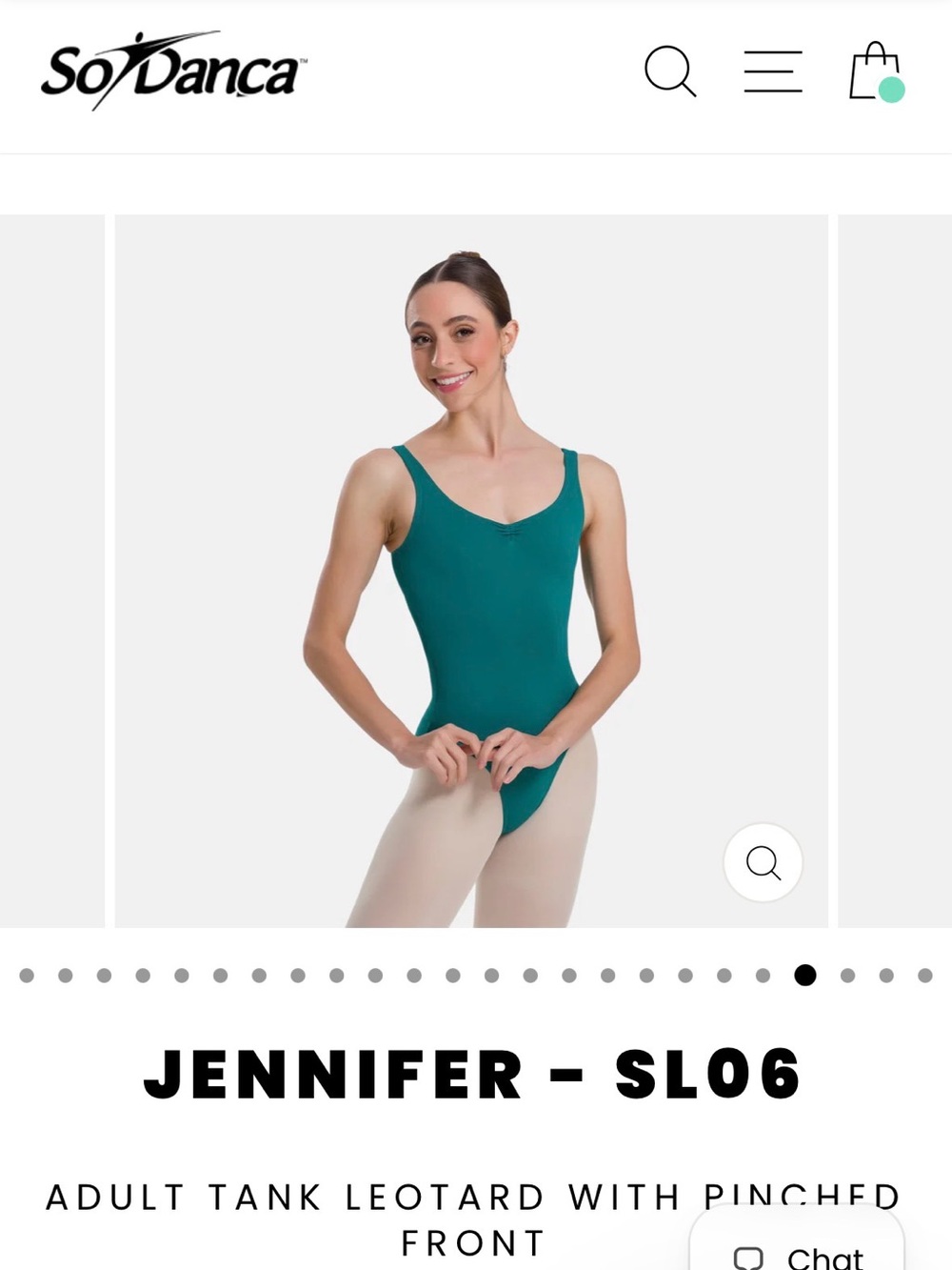 So Danca tropic green classic comfortable ballet leotard